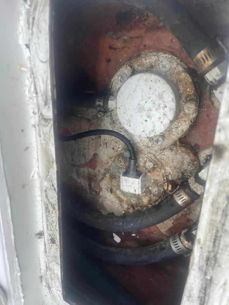 damaged fuel tank